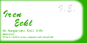 iren eckl business card